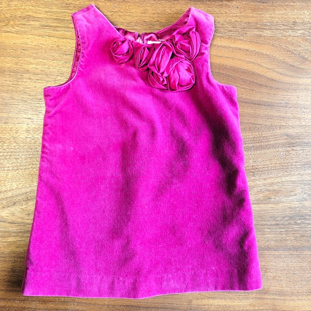 Children's Place | Formal pink zipper back baby girl dress with floral detail